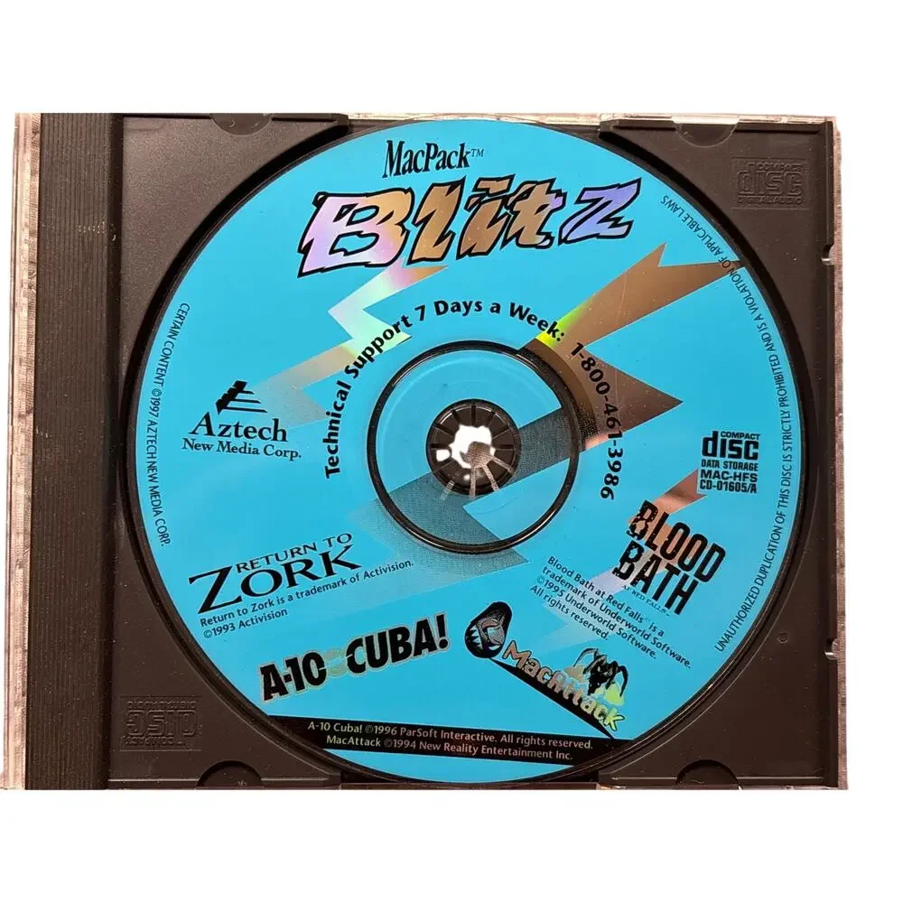 Vtg 1995 MacPack Blitz PC Game bundle heroes of might & Magic Shockwave Assault